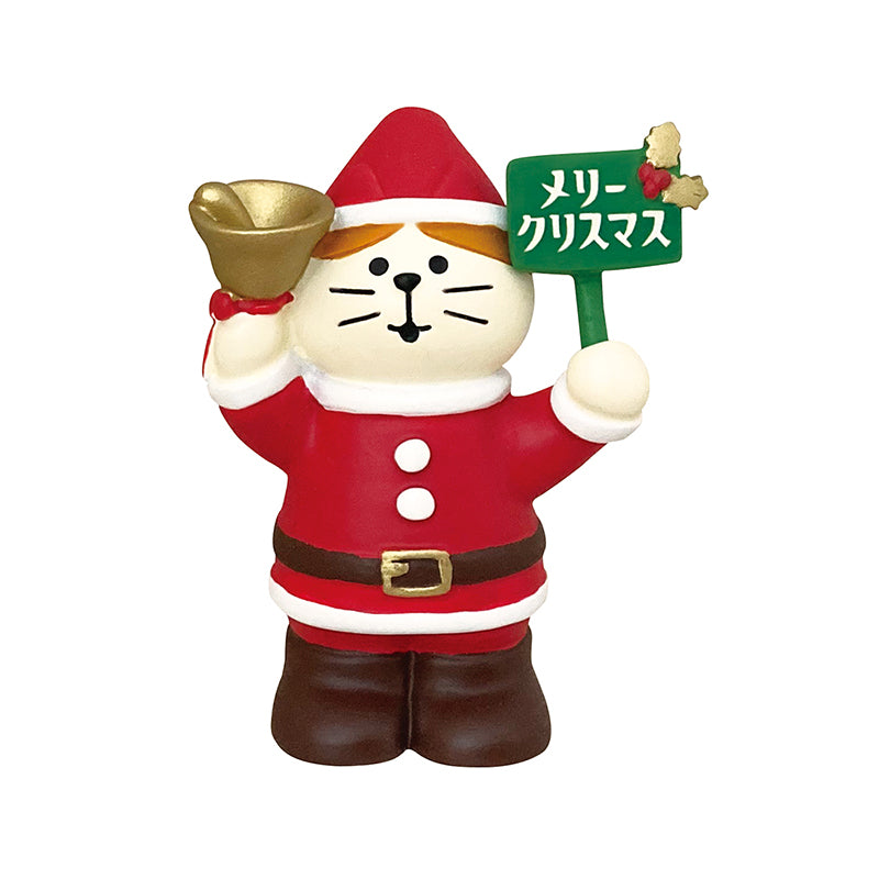 Decole Concombre Figurine - Christmas Party - Santa Cat