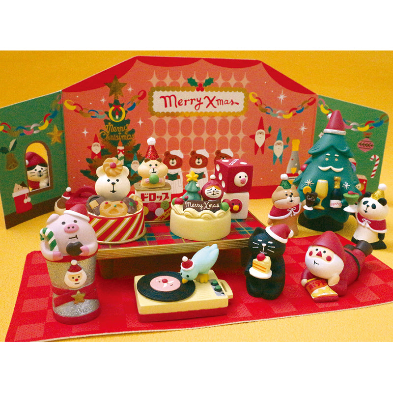 Decole Concombre Figurine - Christmas Party - Hamster & Lollies