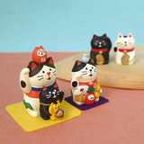 Decole Concombre Figurine - Fuku Mono - 3 Lucky Cats